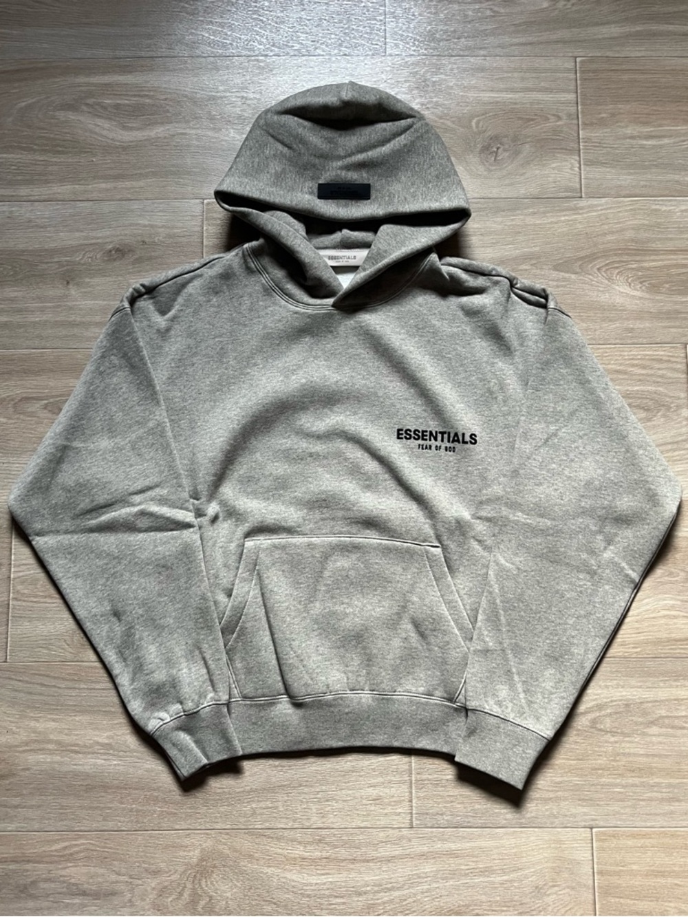 NEW Essentials Fear Of God Dark Oat Hoodie - Size L